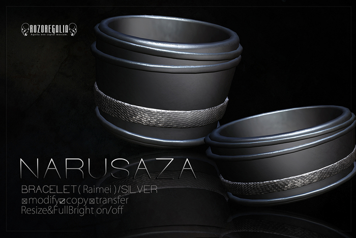 ROZOREGALIA_NARUSAZA*BRACELET(Raimei)/Silver