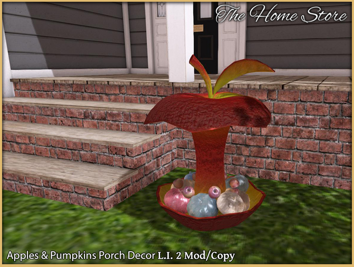 THS - Apples & Pumpkins Porch Decor 