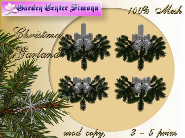 Advent Garland-silver_ white