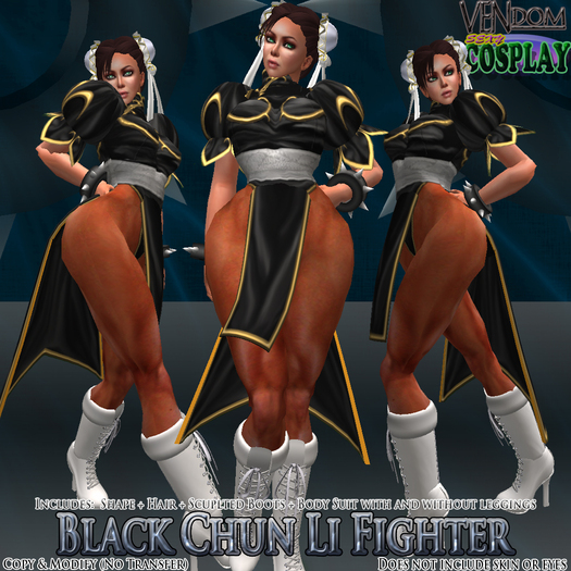 Chun Li Fighter Set (BLACK) [Vendom]