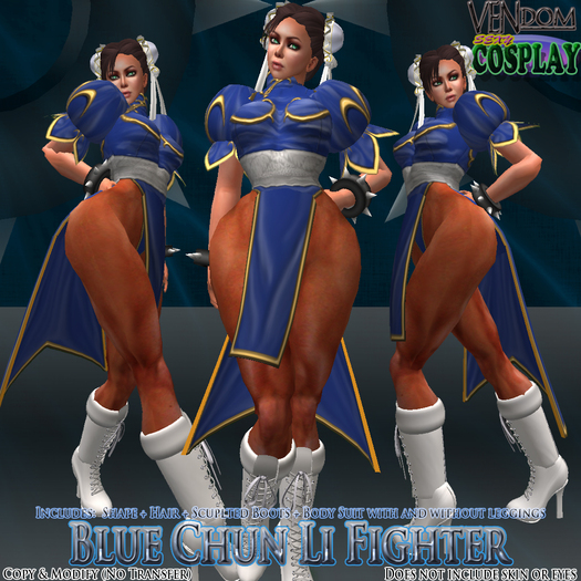 Chun Li Fighter Set (BLUE) [Vendom]