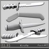 :: TX.3D :: Knife Sculpted Pack 07