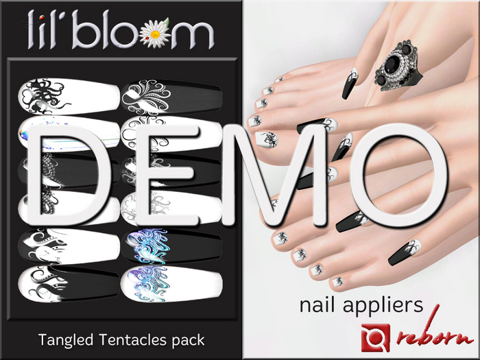 {LB} eBODY - REBORN nail HUD::DEMO Tangled Tentacles