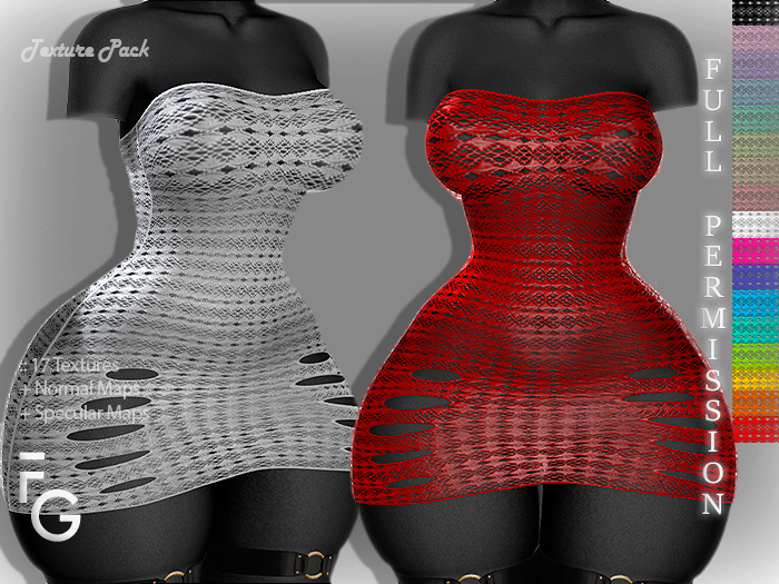 .Fragile. PACK I - 17 Textures Full Perm for SHINE DRESS NICOLO