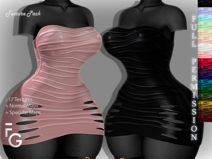 .Fragile. PACK II -17 Textures Full Perm for SHINE DRESS NICOLO