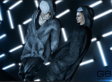 ::GB:: Fur Hoodie set (Male) -Brown/White-Belleza