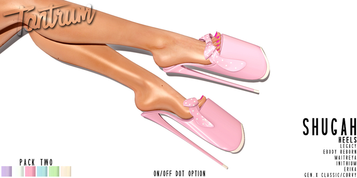 Tantrum - Shugah Heels - Pack Two 