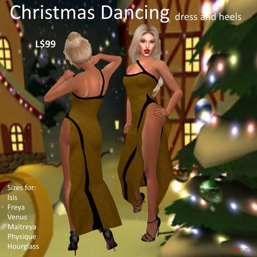 (BB design) Christmas Dancing Gold