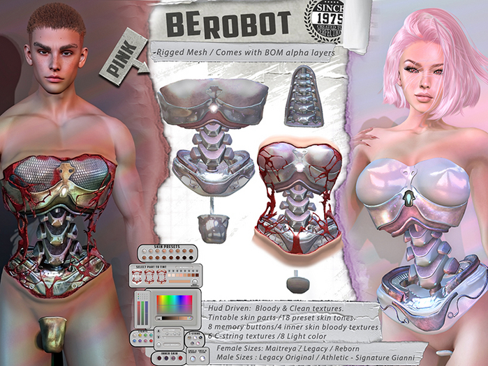 [Since1975] BeRobot Pink