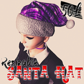 Santa Hat Plaid Purple