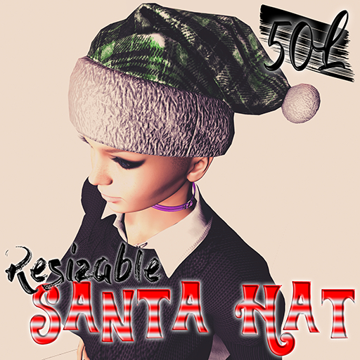 Santa Hat Plaid Green