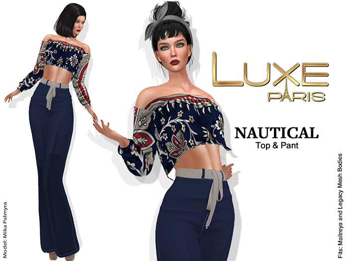 LUXE Paris NAUTICAL Top and Pant V2