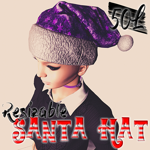 Santa Hat Snowflakes Purple