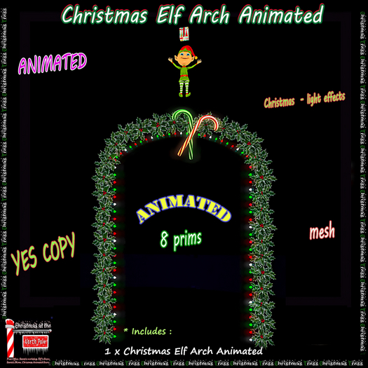 Christmas Elf Arch Animated 