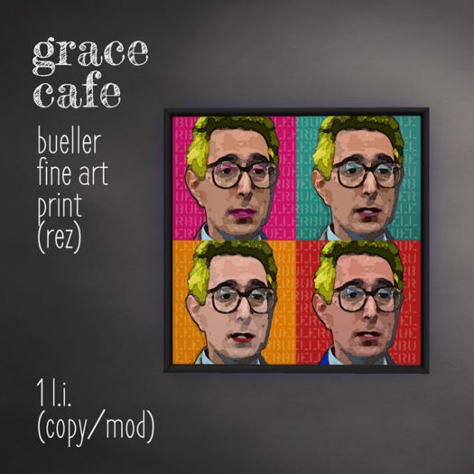 Grace Cafe - Bueller (boxed)