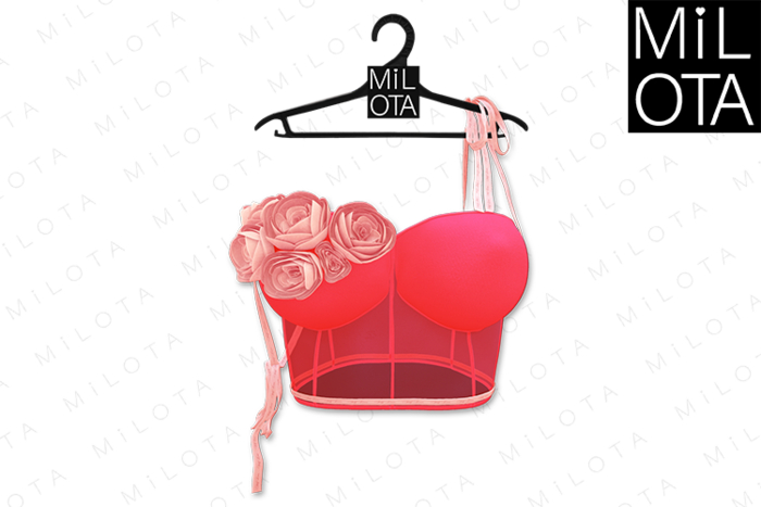 MILOTA: Candy top [deep pink]