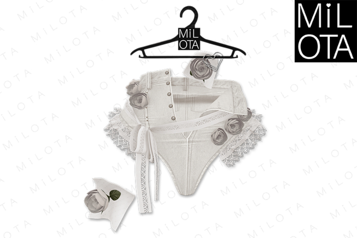 MILOTA: Candy shorts [silver]