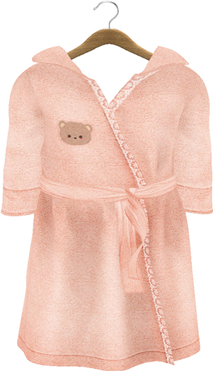 {Lula Belle} Bear Robe - Peach {Boxed}