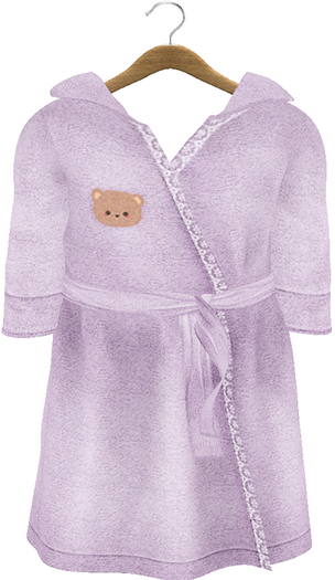 {Lula Belle} Bear Robe - Lilac {Boxed}