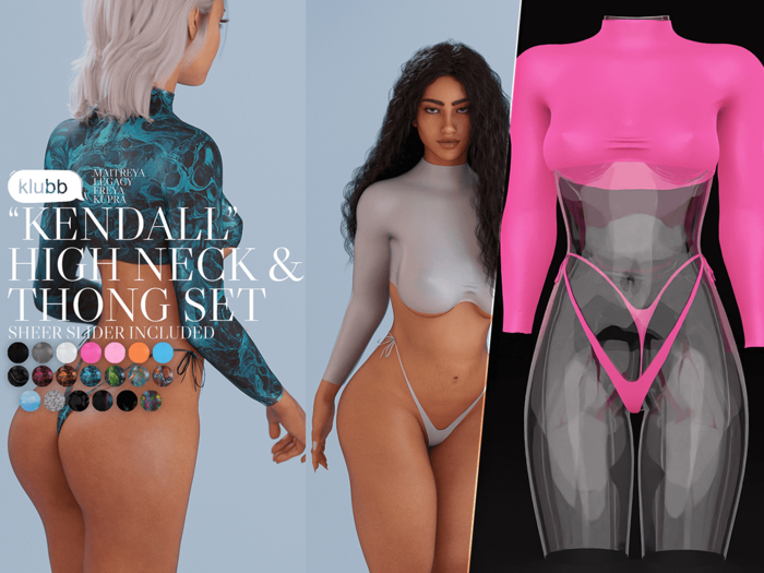 Klubb - "Kendall" High Neck Bubblegum