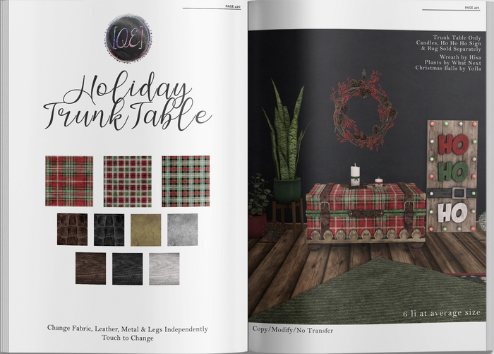 [QE Home] Holiday Trunk Table
