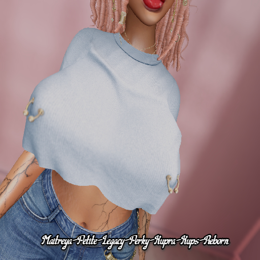 -UC- Thickums Crop Top (Aqua)