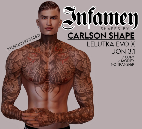 INFAMEY™: CARLSON SHAPE W/ BROW SHAPE & STYLECARD