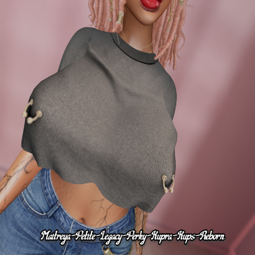 -UC- Thickums Crop Top (Grey)