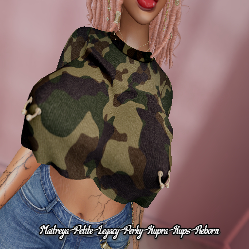 -UC- Thickums Crop Top (Army)