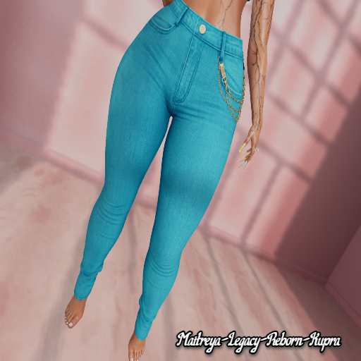 -UC- Thickums Denim Jeans (Cyan)