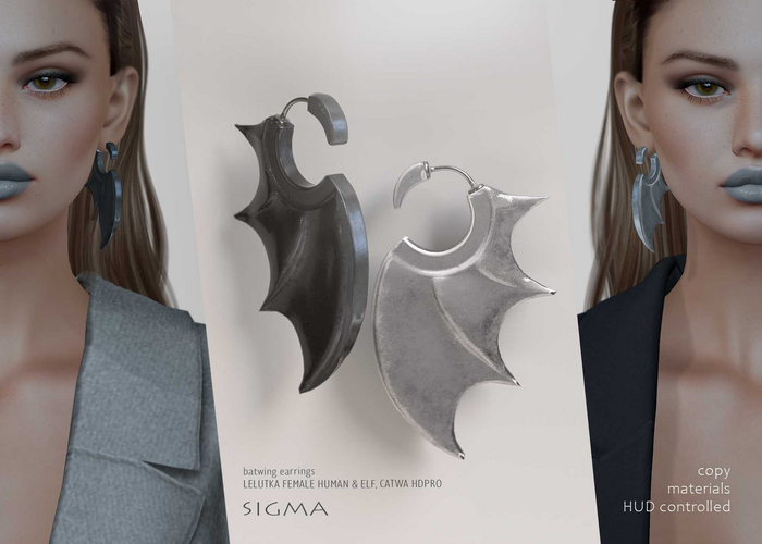 SIGMA Batwing earrings 