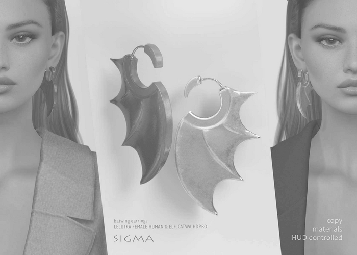 SIGMA Batwing earrings DEMO 