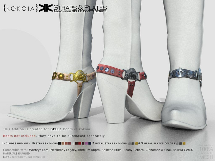Add-on Straps & Plates for the Belle Boots :: {kokoia}