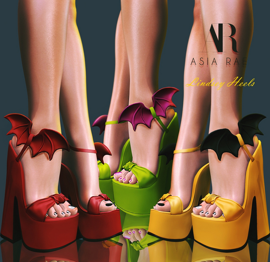 {Asia Rae} Lindsey Heels {FATPACK}