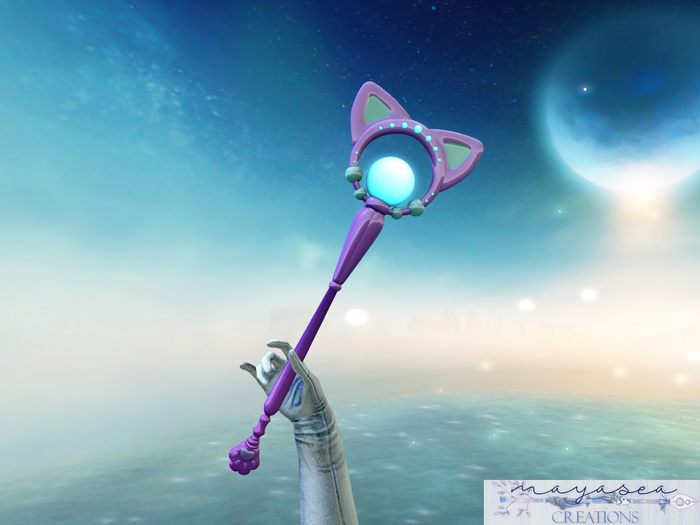 Cat Scepter Blue Purple 