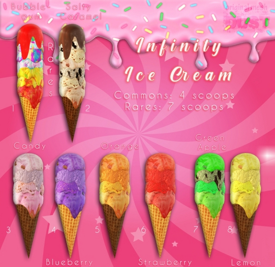 2 DUST: Ice Cream Salty Caramel RARE