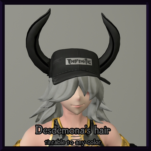 Desdemona's hair (Rigged)
