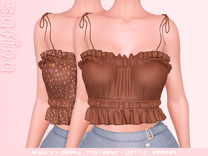 .Safira. Riana Top Brown