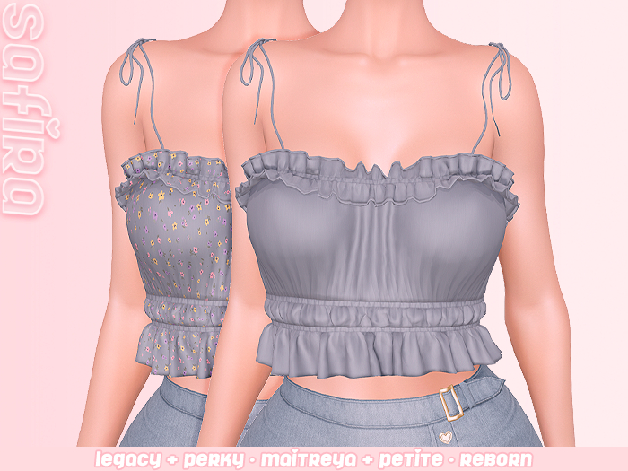 .Safira. Riana Top Grey