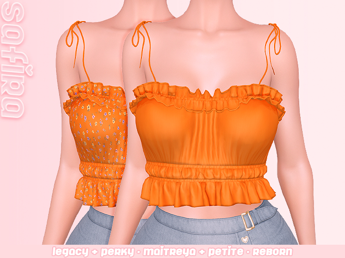 .Safira. Riana Top Orange