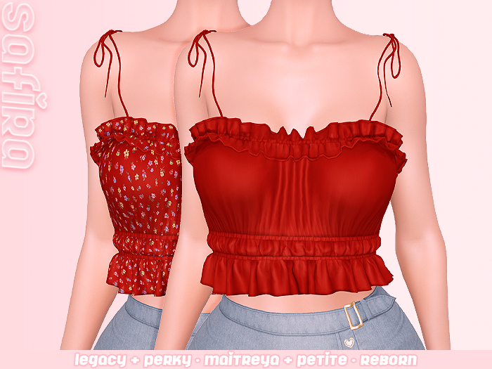 .Safira. Riana Top Red