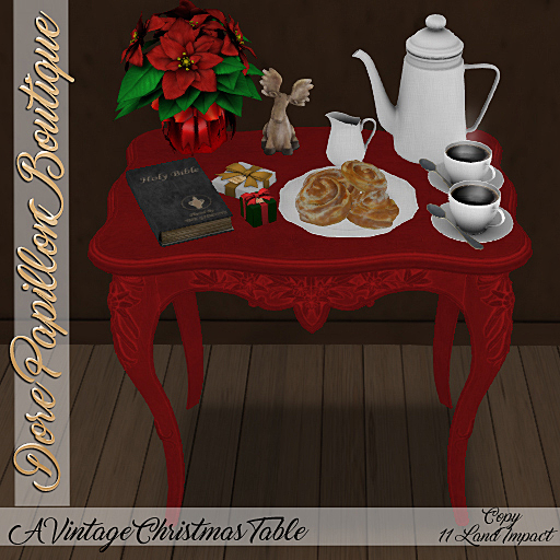 DPB A Vintage Christmas Table - Red