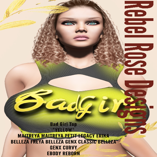 *RRD* Bad Girl Top-Yellow