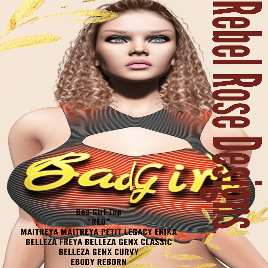 *RRD* Bad Girl Top- Red