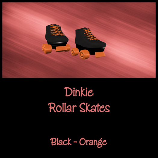 :E: Dinkie Rollar Skates - Black/Orange