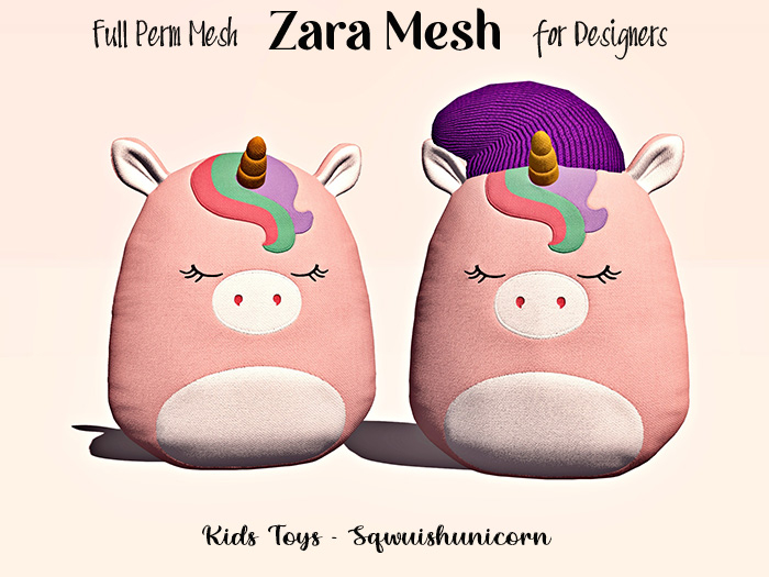 ZM - Kids Toys - Plushie Sqwuishunicorn - FULL PERM MESH PROMO