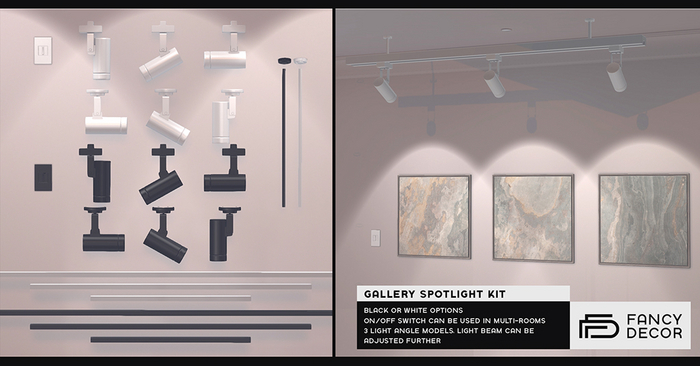 Fancy Decor: Gallery Spotlight Kit - black
