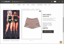 .miss chelsea. Fara Shorts Nude