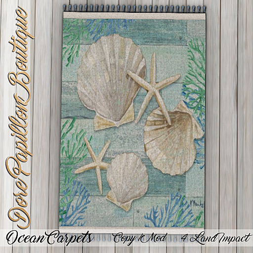 DPB Ocean Carpets - Seashells & Sanddollars