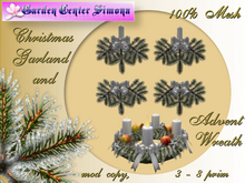 Advent Wreath&Garland-silver_ white_A